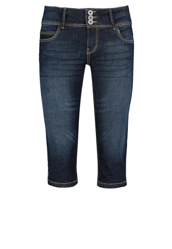 Sublevel Damen Capri Jeans Stretch-Hose aus Ring-Denim Dark-Blue XL von Sublevel