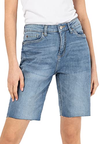 Sublevel Damen City Jeans Bermudas Denim Shorts Middle-Blue XL von Sublevel
