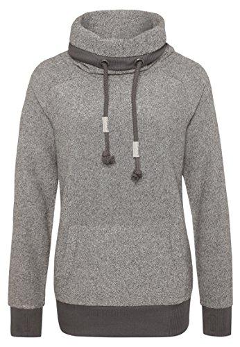 Sublevel Damen D1044N01745A Sweatshirt, Grau (White-Anthracite Grey 23400), 34 (Herstellergröße: XS) von Sublevel