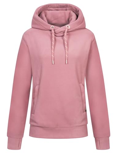 Sublevel Damen Fleece Hoodie LSL-460 Fleecepullover mit Kapuze Dark Rose S von Sublevel