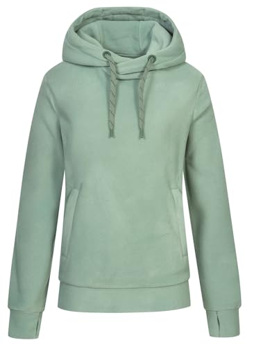 Sublevel Damen Fleece Hoodie LSL-460 Fleecepullover mit Kapuze Middle Green S von Sublevel