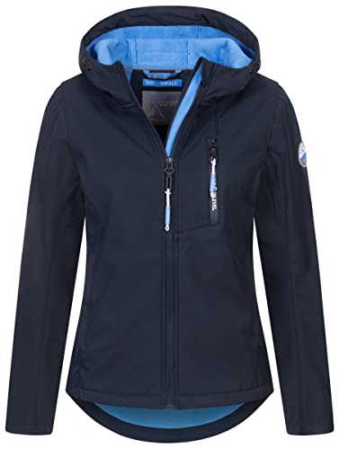 Sublevel Damen Frühlings Jacke Softshell Jacke Outdoor Regen Übergangs Jacke Produktion-FvS, Farbe:Navy, Größe:L 40 von Sublevel