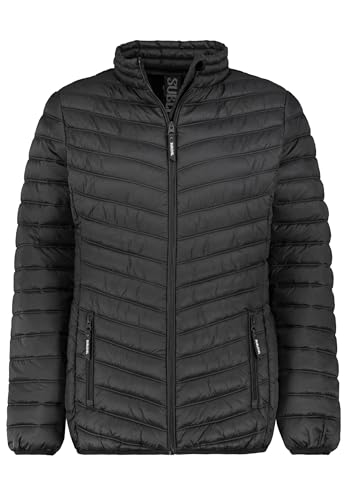 Sublevel Damen Frühlings Jacke Steppjacke Übergangsjacke Stehkragen, Farbe:Schwarz, Größe:S 36 von Sublevel