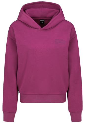 Sublevel Damen Hoodie Kapuzen-Sweatshirt Pullover mit Kapuze Loose Fit LSL-487 Dark Pink L von Sublevel