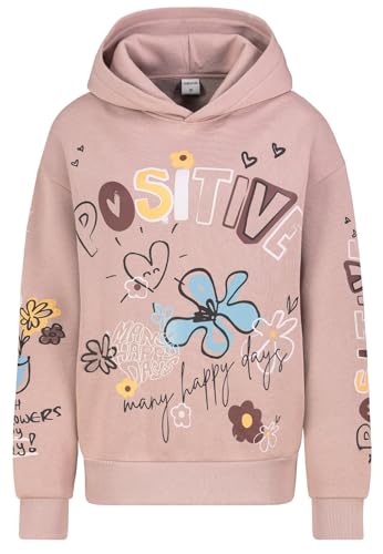 Sublevel Damen Hoodie Kapuzen-Sweatshirt mit Graffiti-Print LSL-527 Middle Rose M von Sublevel