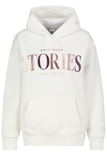 Sublevel Damen Hoodie Kapuzenpullover bestickt oversize white S von Sublevel