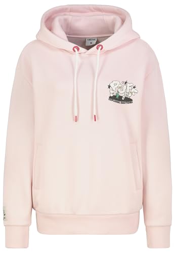 Sublevel Damen Hoodie Kapuzenpullover mit Rückenprint Kapuze light-rose XS von Sublevel