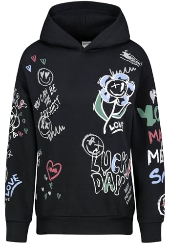 Sublevel Damen Hoodie LSL-511 Kapuzen-Sweatshirt Pullover mit Graffiti-Print Dark Grey M Sublevel Damen Hoodie LSL-511 Kapuzen-Sweatshirt Pullover mit Graffiti-Print Dark Grey M von Sublevel