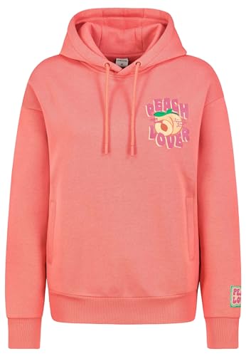 Sublevel Damen Hoodie mit Aufdruck Spread Your Love Wherever You Go, Farben:Rot, Größe:XL von Sublevel