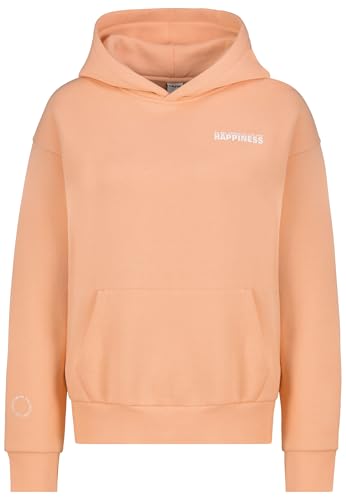 Sublevel Damen Hoodie mit Front- und Ärmeldruck Happy Hearts Club, Farben:Orange, Größe:M von Sublevel