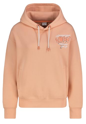 Sublevel Damen-Hoodie mit auffälligem Print orange XL von Sublevel