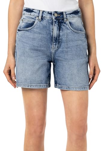 Sublevel Damen Jeans Shorts Highwaist, Gesäßtaschen, Baumwollmischung Light-Blue L von Sublevel