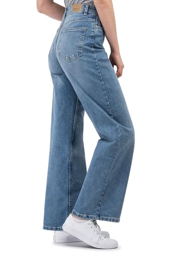 Sublevel Damen Jeans Wide Leg Lilly Light Blue D85069BE62453L190NO-S von Sublevel