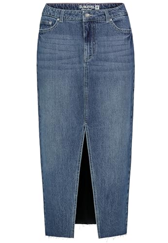 Sublevel Damen Jeansrock D80014BC50225M286-S von Sublevel