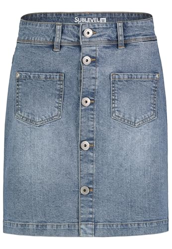 Sublevel Damen Jeansrock D85069BE50230L188-L von Sublevel