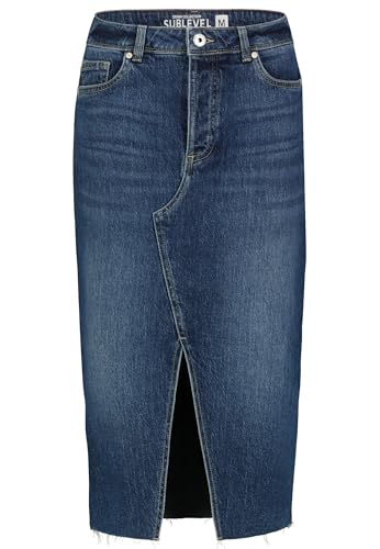 Sublevel Damen Jeansrock D85079BH50201D292-L von Sublevel