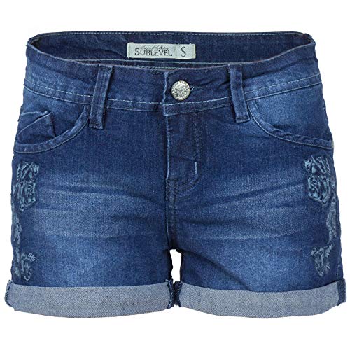 Sublevel Damen Jeansshorts, Farbe:blau;Größe:L von Sublevel