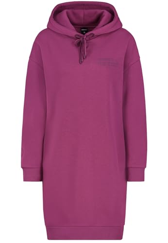 Sublevel Damen Kapuzen-Sweatkleid Oversize Longshirt LSL-455 Dark Pink L von Sublevel