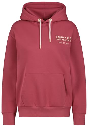 Sublevel Damen Kapuzenpullover Hoodie mit Getränkeprint, Kängurutasche pink M von Sublevel
