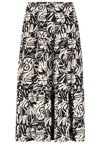 Sublevel Damen Maxi Rock Gemustert lang Sommerrock Black M/L von Sublevel