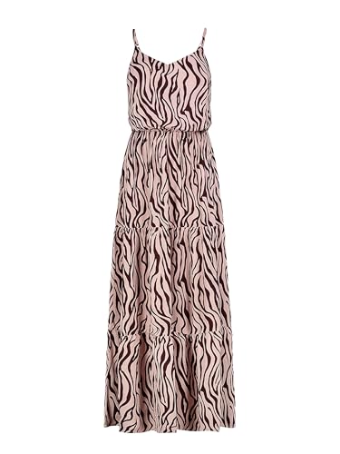 Sublevel Damen Maxikleid mit Leopardenprint und Volants, Farben:Rot, Größe:M von Sublevel
