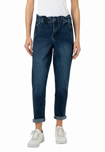 Sublevel Damen Paperbag Jeans – High Waist Hose im Modernen Denim-Look Dark-Blue XS von Sublevel