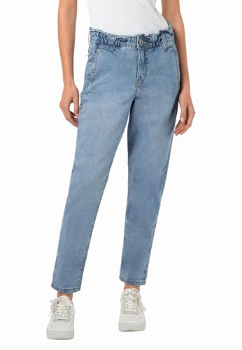 Sublevel Damen Paperbag Jeans – High Waist Hose im Modernen Denim-Look Light-Blue L von Sublevel