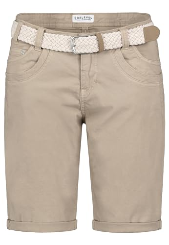 Sublevel Damen Shorts-D63990M61473ZD1 String beige S von Sublevel