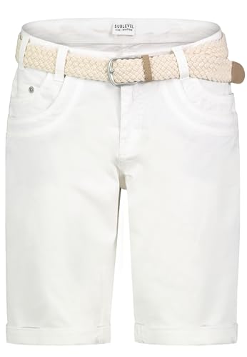 Sublevel Damen Shorts-D63990M61473ZD8 White XXL von Sublevel