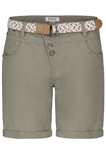 Sublevel Damen Shorts-D63990M62338ZA2 washed Olive M Sublevel Damen Shorts-D63990M62338ZA2 washed Olive M von Sublevel