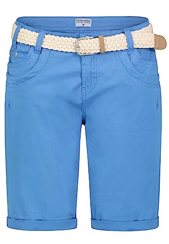 Sublevel Damen Shorts - D63990Z61473ZA_MarinaBlue_M von Sublevel