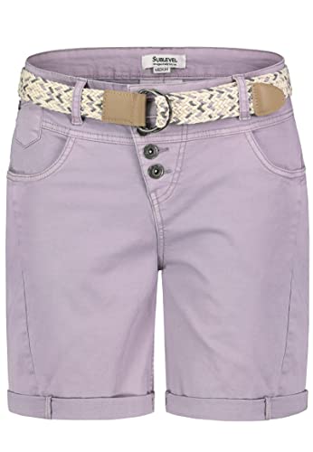 Sublevel Damen Shorts - D63990Z62338ZA_Greylilac_M von Sublevel