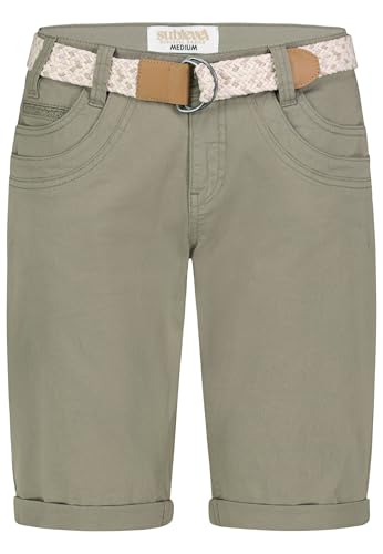 Sublevel Damen Shorts Zoe Washed Olive D60530M62523ZA2NO-XS-002 von Sublevel