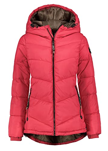 Sublevel Damen Steppjacke LSL-435 gesteppte Jacke mit Kapuze Viva Magenta XXL von Sublevel