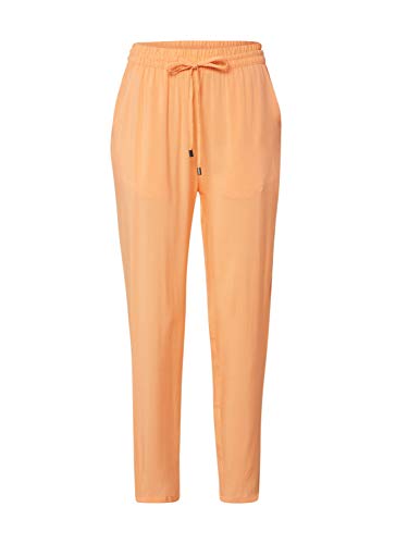 Sublevel Damen Stoff-Hose mit Bindegürtel aus Viskose orange L von Sublevel