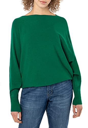 Sublevel Damen Strick Pullover Fledermausärmel Feinstrick Dark-Green L/XL von Sublevel