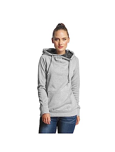 Sublevel Damen Sweat-Hoodie | Weicher Kapuzenpullover in Hellgrau, Dunkelgrau und Rosé Light-Grey M von Sublevel