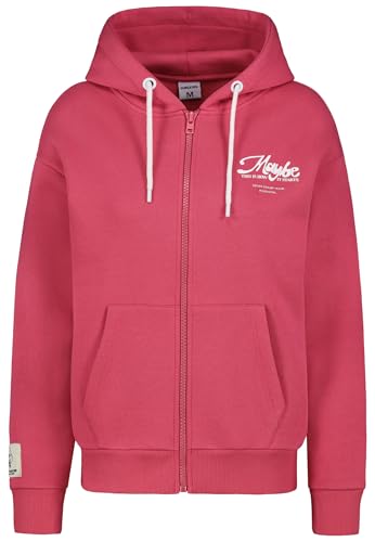 Sublevel Damen Sweatjacke mit Prints, Kapuze und Kängurutaschen red XS Sublevel Damen Sweatjacke mit Prints, Kapuze und Kängurutaschen red XS von Sublevel