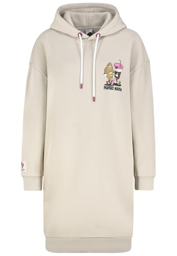 Sublevel Damen Sweatkleid mit Cartoonprint, langes Hoodie Sweatkleid Light-beige L Sublevel Damen Sweatkleid mit Cartoonprint, langes Hoodie Sweatkleid Light-beige L von Sublevel