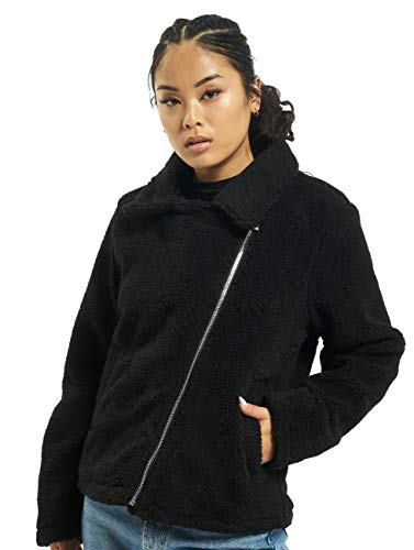 Sublevel Damen Teddy Fleecejacke mit Reverskragen black S von Sublevel