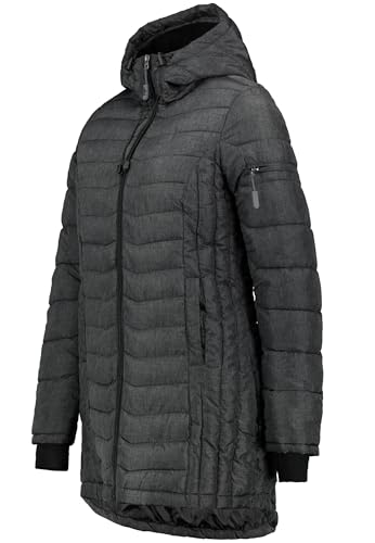 Sublevel Damen Winter Jacke Mantel Parka Steppjacke Steppmantel Wintermantel, Farbe:Anthrazit, Größe:L 40 von Sublevel