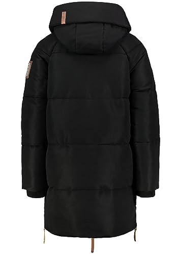 Sublevel Damen Winter Jacke Mantel Parka Steppjacke Steppmantel Wintermantel Oversize, Farbe:Schwarz, Größe:M 38 von Sublevel