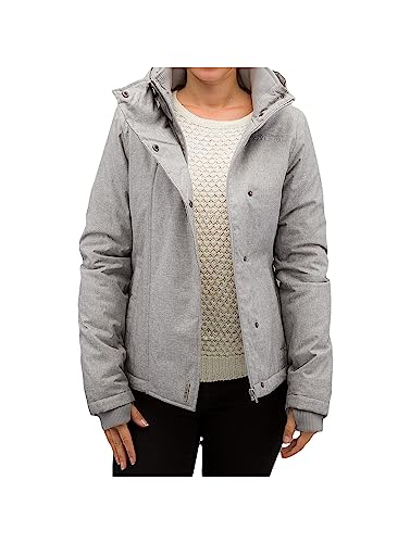 Sublevel Damen Winterjacke mit abnehmbarer Kapuze & Daumenloch | Gut gefütterte Jacke im Sportlichen Look middle-grey L von Sublevel