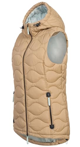 Sublevel Damen kurze Steppweste D51160X80116A1 Clay Beige XXL von Sublevel