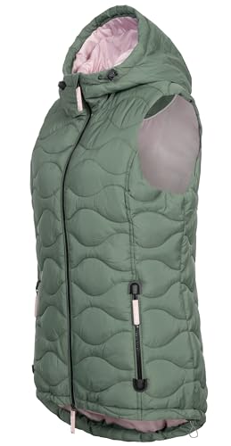 Sublevel Damen kurze Steppweste D51160X80116A3 Forest Green M von Sublevel