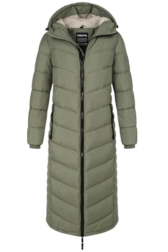 Sublevel Damen langer Damen Mantel - D51160XB44540AIMS_dustyolive-4XL von Sublevel
