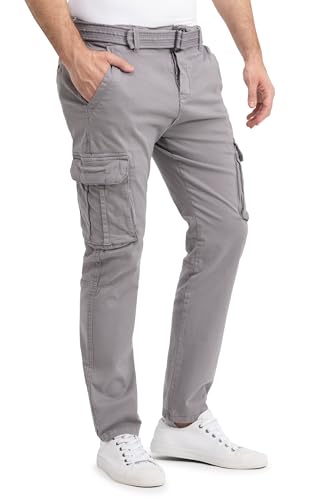 Sublevel Herren Cargo Hose Moritz Frost Grey H64064BD62370A3NO_38 von Sublevel