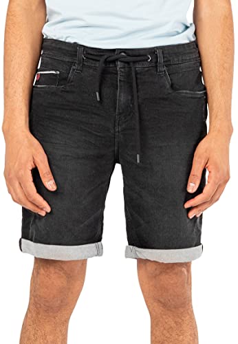 Sublevel Herren Denim Bermudashorts Kurze Jeans Shorts Black 30 von Sublevel