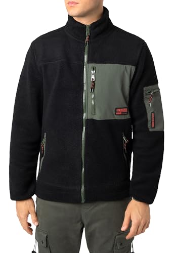 Sublevel Herren Fleecejacke black XXL von Sublevel