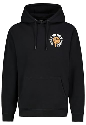 Sublevel Herren Hoodie - Backprint bequem und trendy Dark-Grey S von Sublevel